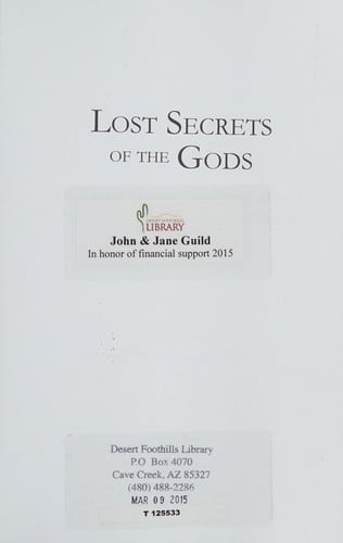 Lost secrets of the gods