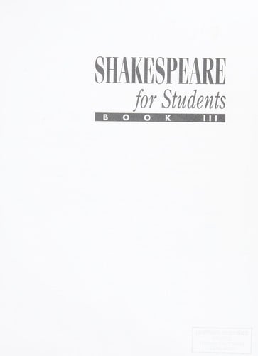 Shakespeare for students