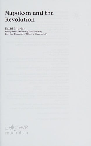 Napoleon and the Revolution