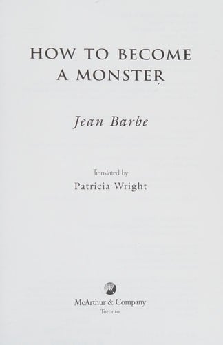 How to become a monster