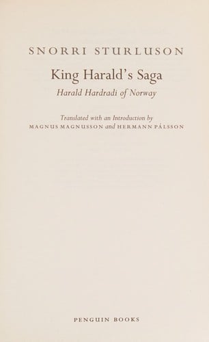 King Harald's saga