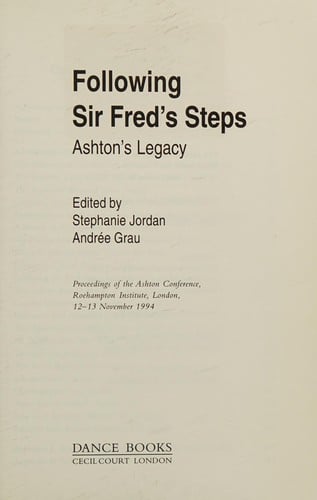 Following Sir Fred's steps