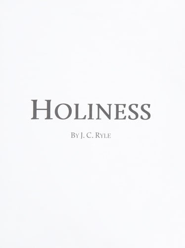 Holiness