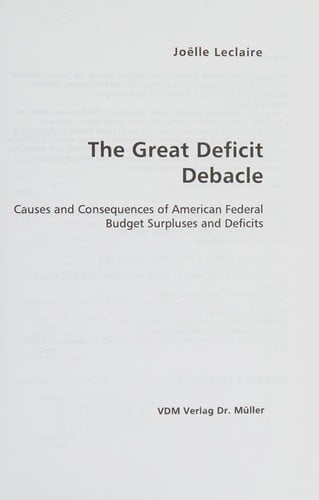 The great deficit debacle