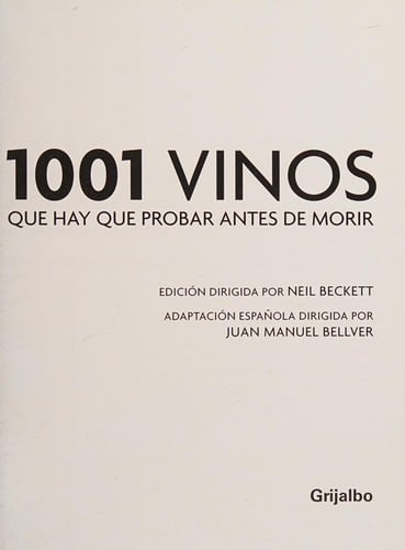 1001 vinos que hay que probar antes de morir