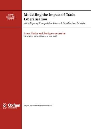 Modelling the impact of trade liberalisation