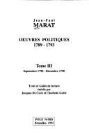Oeuvres politiques, 1789-1793