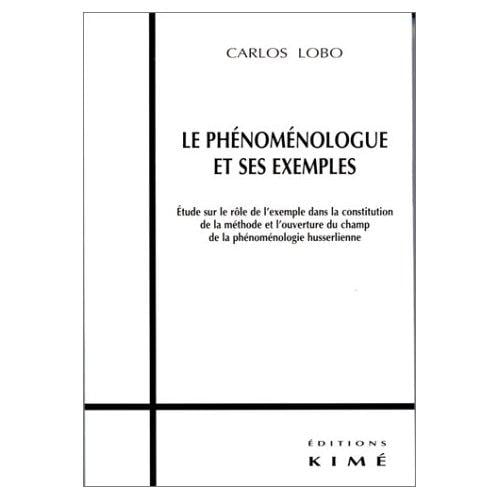 Le phénoménologue et ses exemples