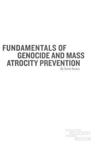 Fundamentals of Genocide and Mass Atrocity Prevention