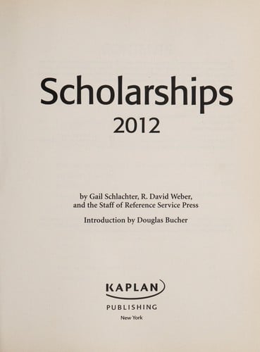 Scholarships 2012