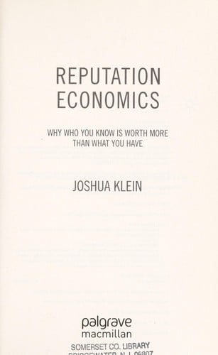 Reputation economics