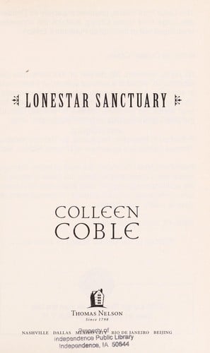 Lonestar Sanctuary (Lonestar #1)