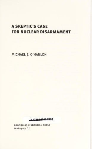 A skeptic's case for nuclear disarmament