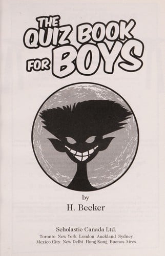 The quiz book for boys