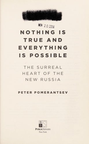 Nothing is true and everything is possible