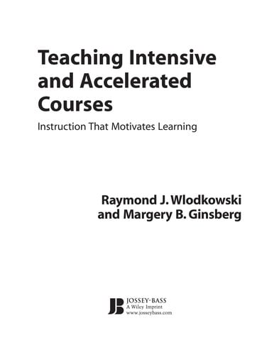 Teaching intensive and accelerated courses