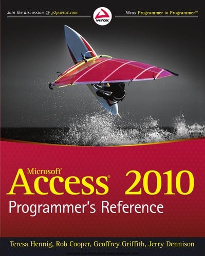 Microsoft Access 2010 programmer's reference