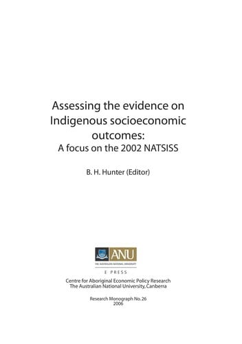 Assessing the evidence on Indigenous socioeconomic outcomes
