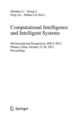 Computational Intelligence and Intelligent Systems