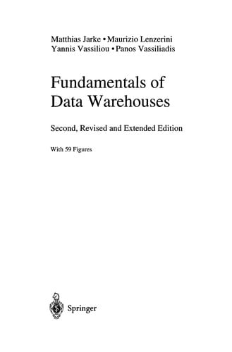 Fundamentals of Data Warehouses