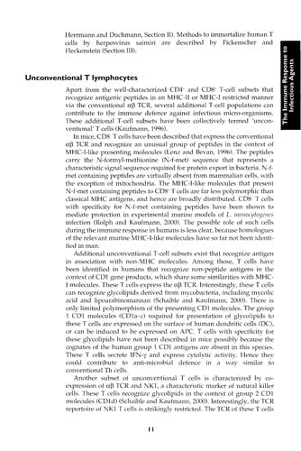Immunology of infection