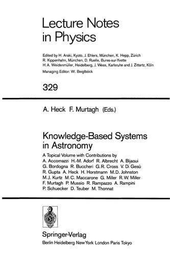 Knowledge-based systems in astronomy