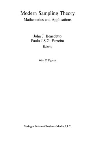 Modern Sampling Theory