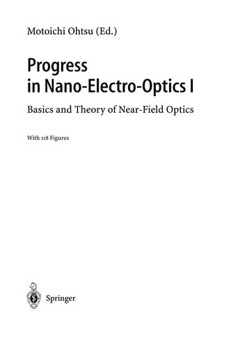 Progress in Nano-Electro-Optics I