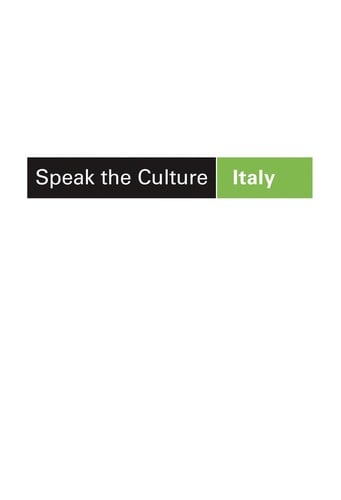 Speak the culture