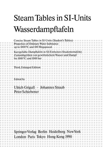 Steam tables in SI-units