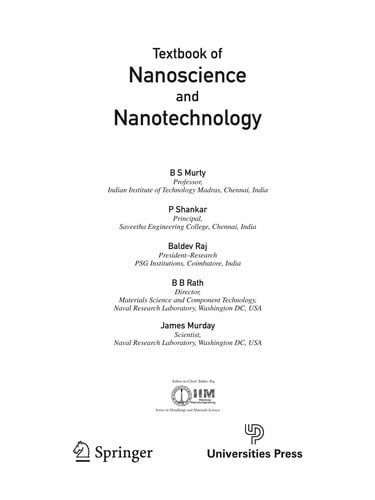 Textbook of Nanoscience and Nanotechnology