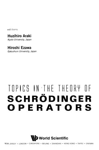 Topics in the theory of Schrödinger operators
