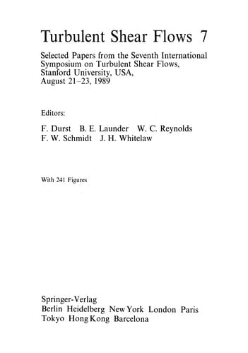 Turbulent Shear Flows 7