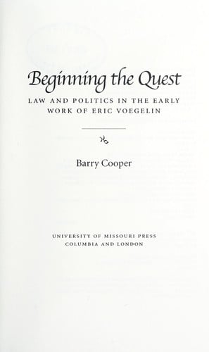 Beginning the quest