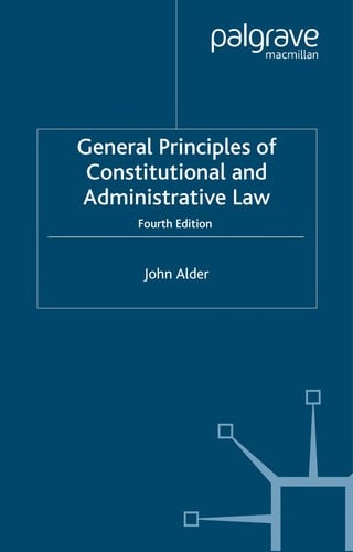 General principles of constitutional and administrative law
