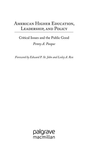 American higher education, leadership, and policy