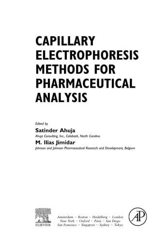 Capillary electrophoresis methods for pharmaceutical analysis